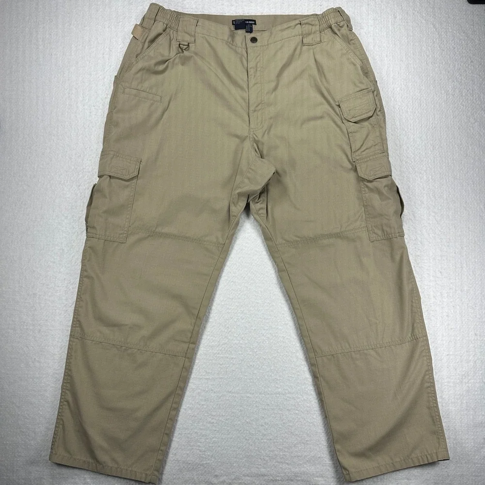 5.11 Tactical Series Pants Mens 42/30 Khaki Ripstop Cargo Trousers 74273